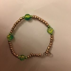 This bracelet is made of string
